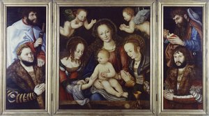 Retablo principesco, 1510-12 de Lucas Cranach the Elder